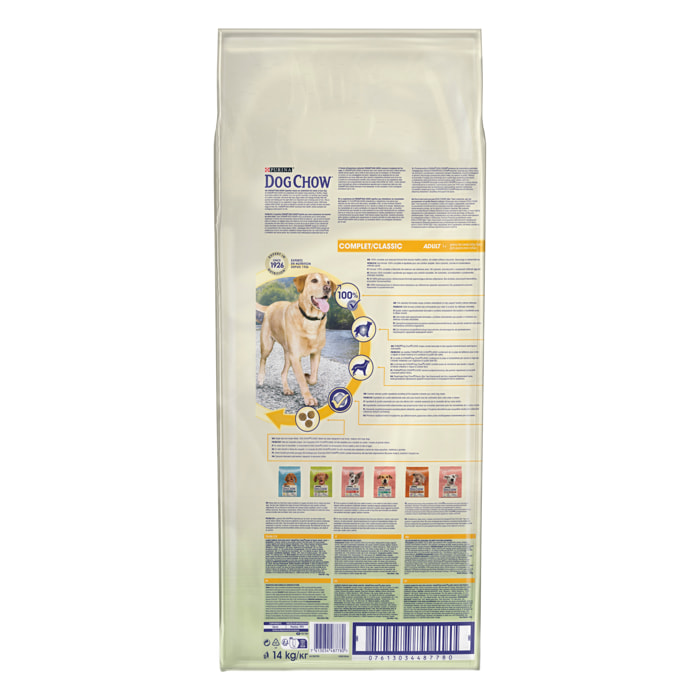 DOG CHOW Chien Complet/Classic Poulet 14KG