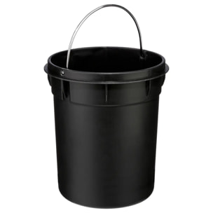 Poubelle ronde métal 3L "Colorama" gris