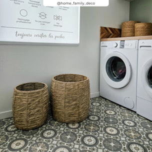 Set de 2 paniers en fibre naturelle - Ezra