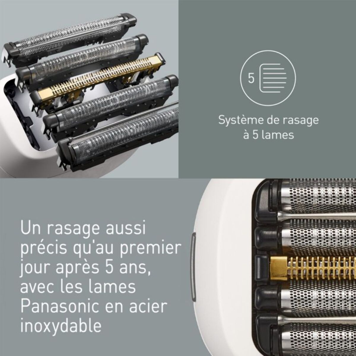 Rasoir pour la tête PANASONIC 5 lames ES-PV6B-W803