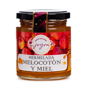 Mermelada artesanal de melocotón y miel, 255gr.