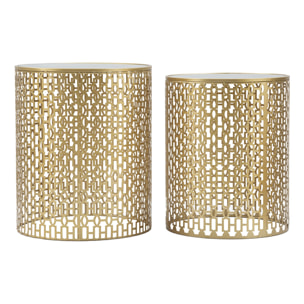 TAVOLINETTI COPPIA OBLIN CM Ø 41X50-37,5X47