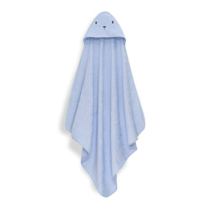 Capa Baño 1X1 Mod Oso+Dudu Muselina Azul