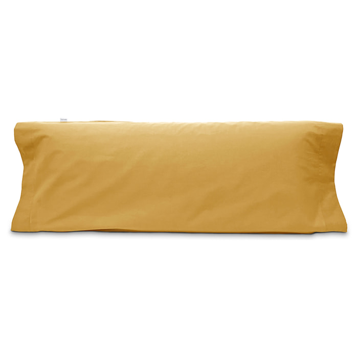 Taie d'oreiller PURE en coton percale - moutarde -