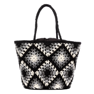 Zenson bolso de hombro mujer. Fabricado en algodón.