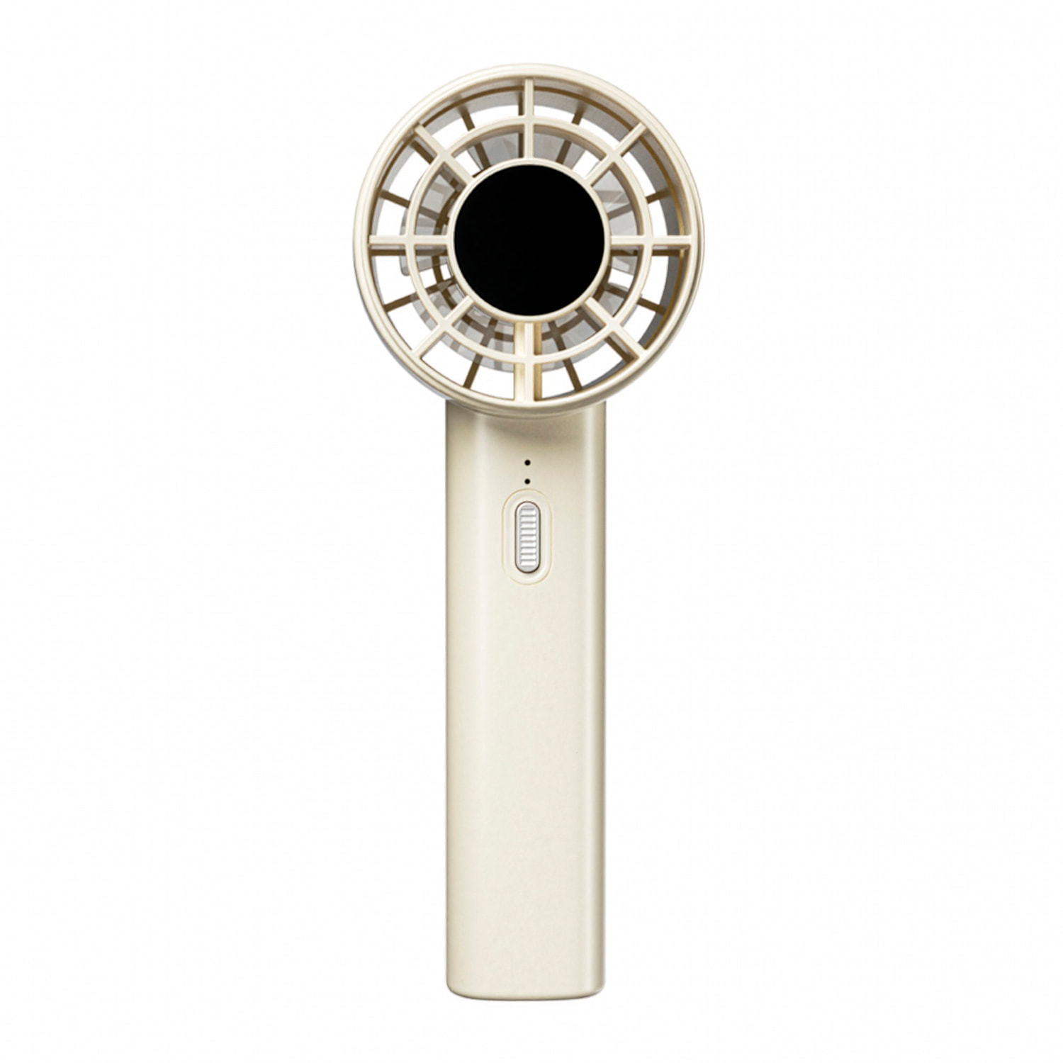 Ventilador portátil FS02 con 3 velocidades ajustables y batería recargable. Compacto, ligero y fácil de transportar