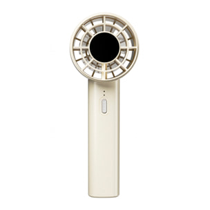 Ventilador portátil FS02 con 3 velocidades ajustables y batería recargable. Compacto, ligero y fácil de transportar