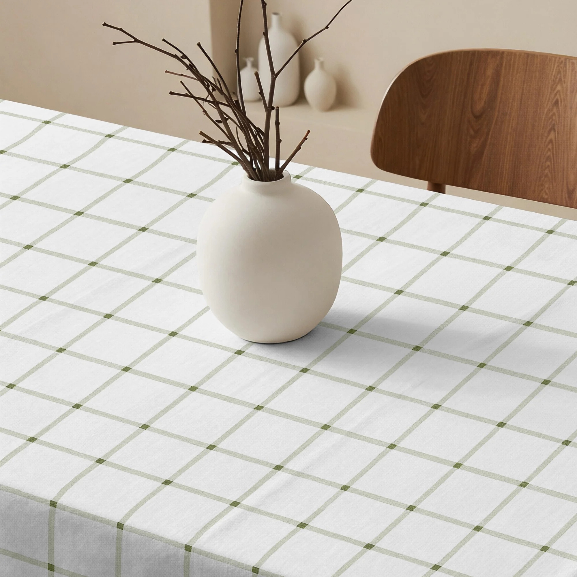 Nappe anti-taches 100% coton Concu