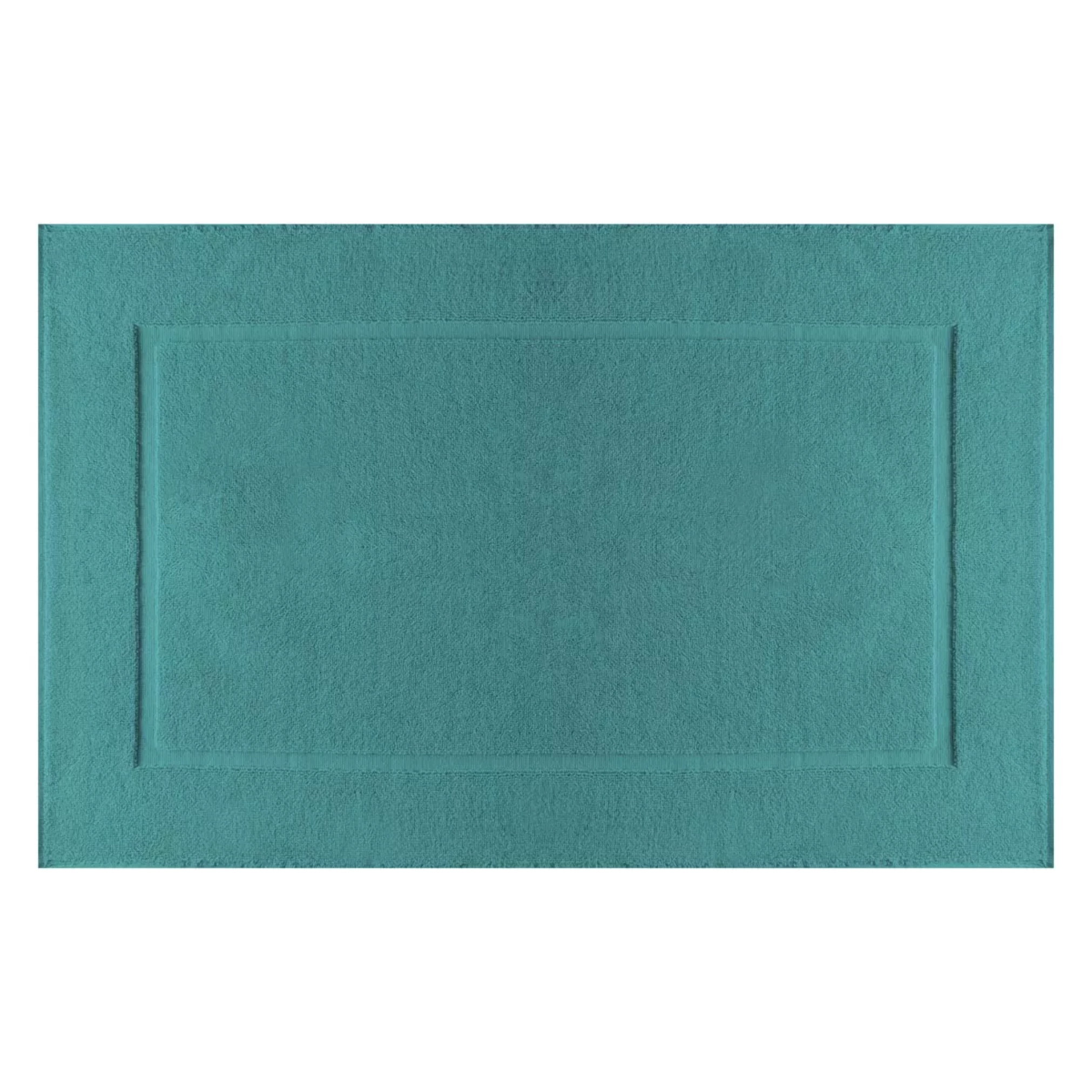 Tapis de bain pur coton 850 g/m² uni vert Vitae emeraude