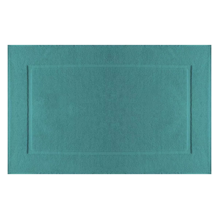 Tapis de bain pur coton 850 g/m² uni vert Vitae emeraude