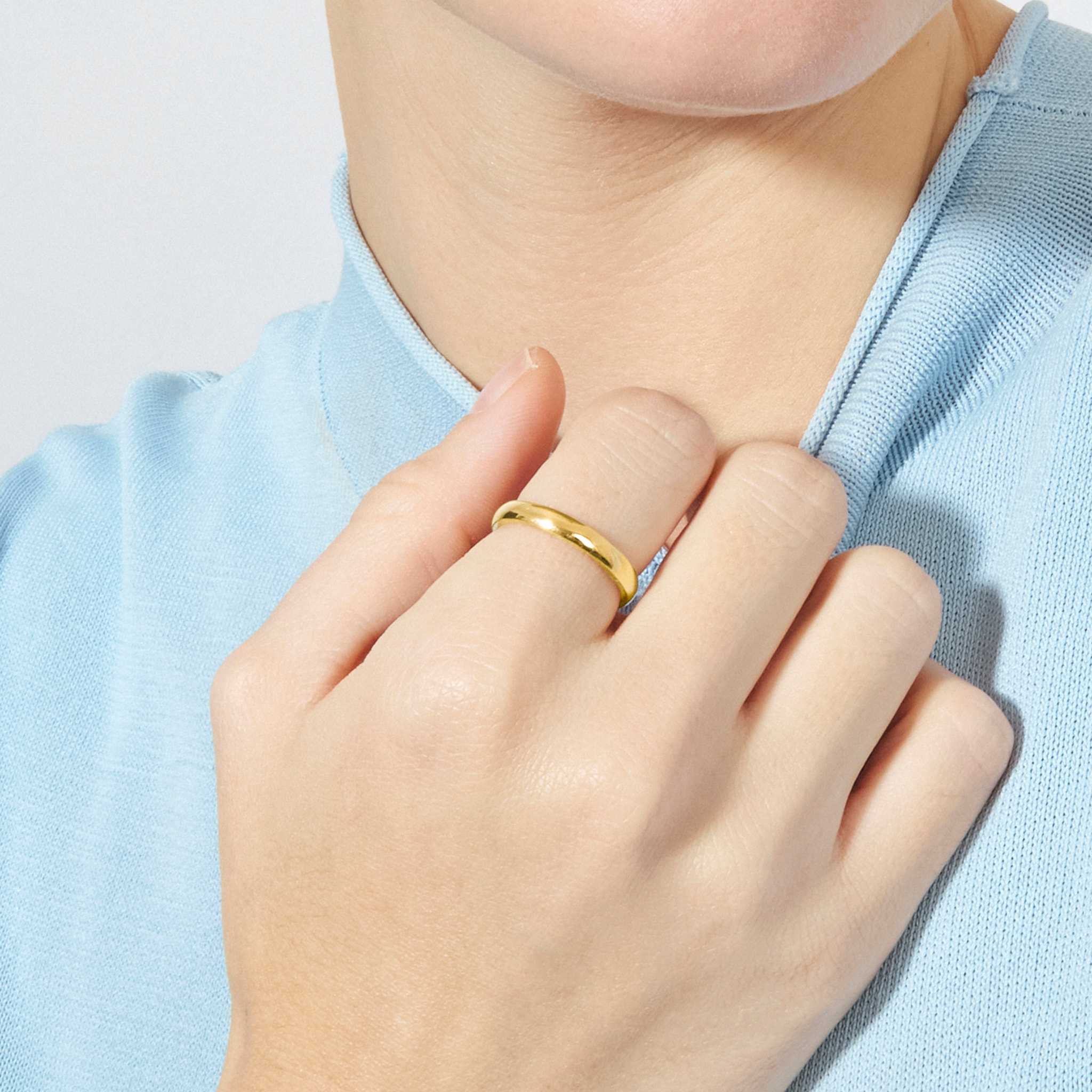 Alianza Samo acabado oro amarillo 18k