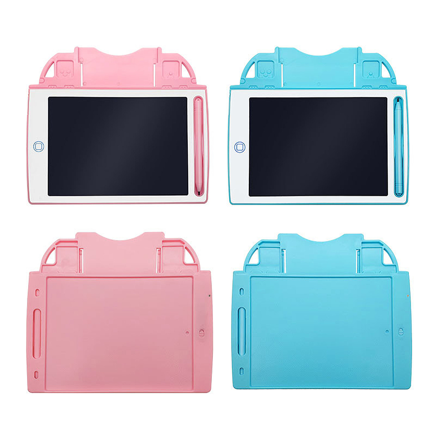 Tableta de dibujo y escritura LCD de 8,4 pulgadas, fondo multicolor. Portátil, con bloqueo de borrado. Incluye tarjetas de aprendizaje para escribir y dibujar.