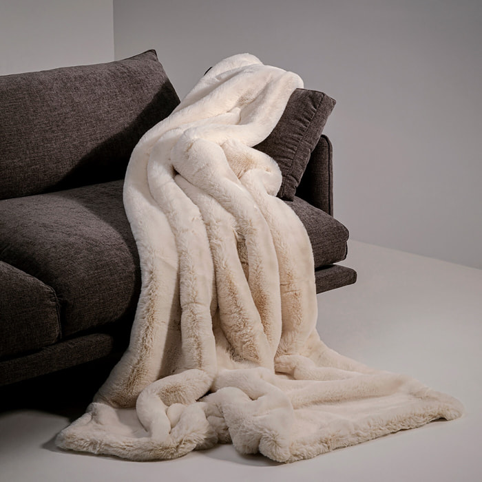 Plaid Mika 200x150cm crème Kare Design