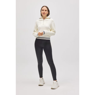 Leggings termici effetto pelle nera