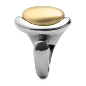 Anillo Ocheck acabado oro amarillo 18k y rodio