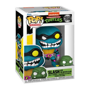 Tartarughe Ninja Pop! Television Figure Vinile Slash & Slash Pre-Mutazione 9 Cm