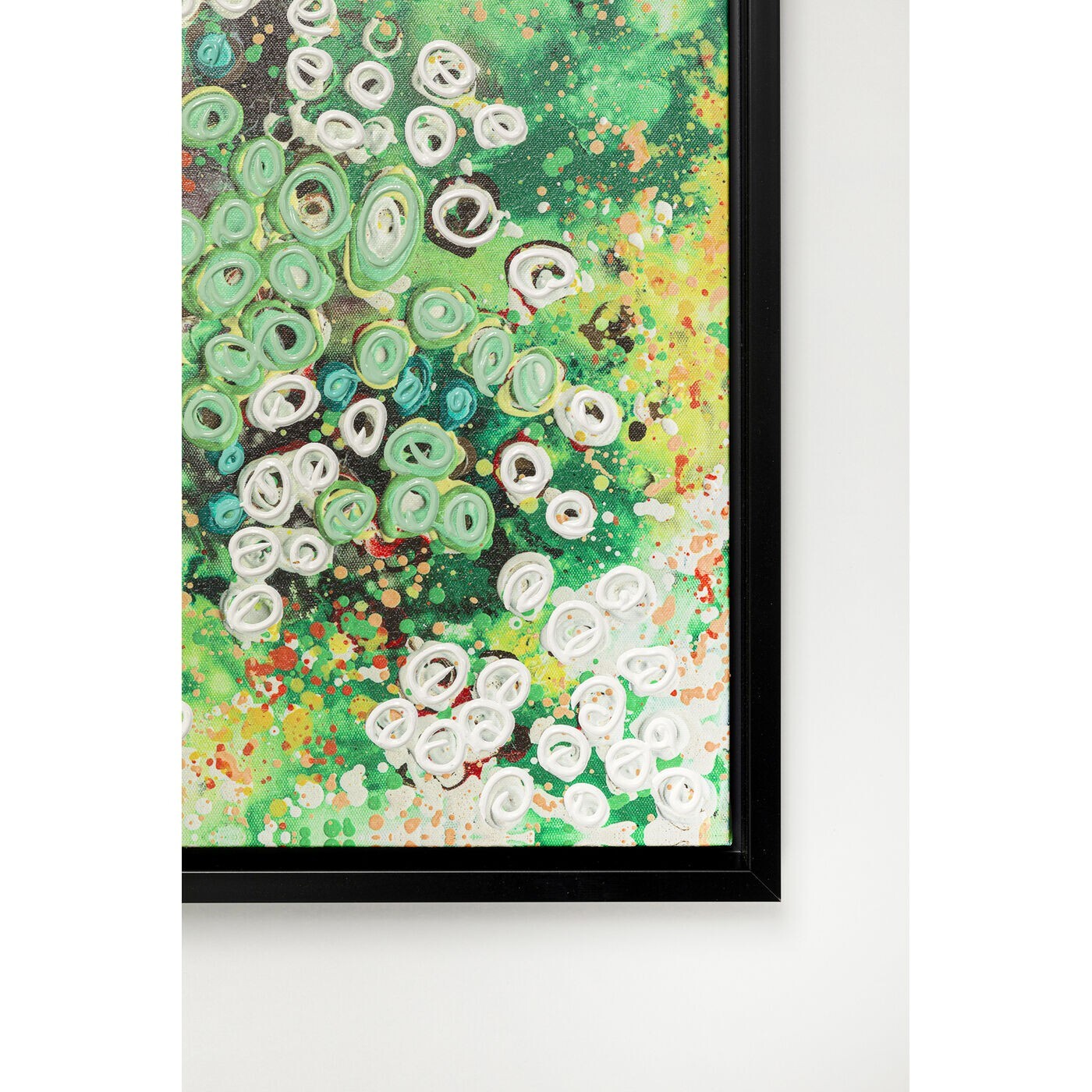 Tableau Frame Top View vert 100x100cm Kare Design