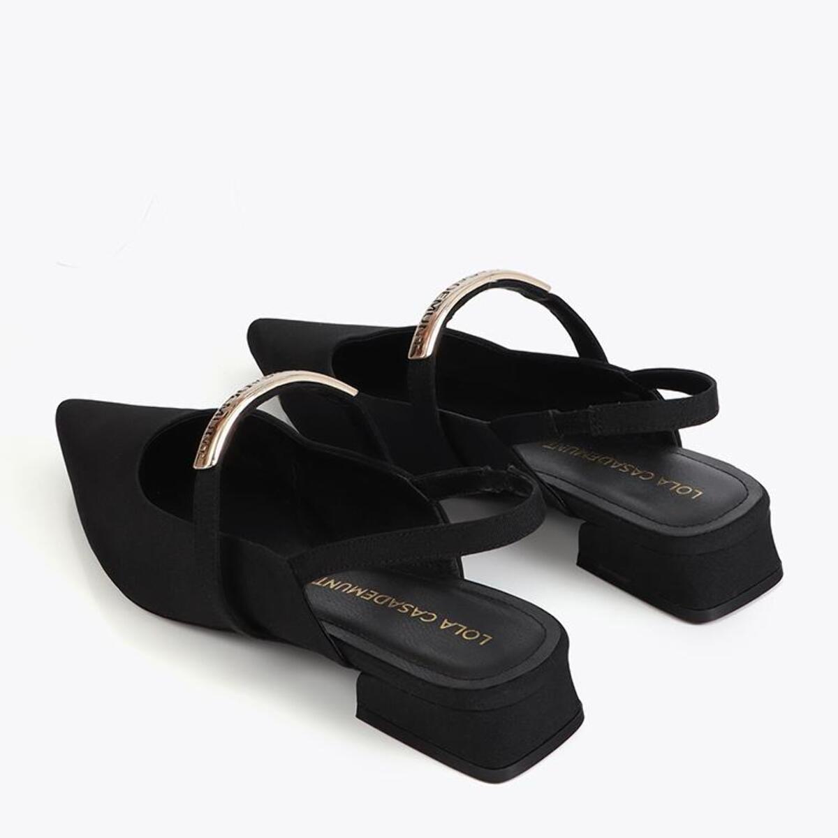 Scarpa bassa in tessuto grosgrain con inserto logo