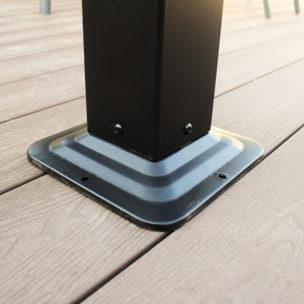 Pergola bioclimatique 4x3m structure en aluminium noir