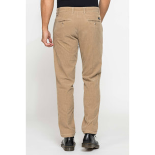 PANTALONE CHINO IN VELLUTO 1000 RIGHE TINTO PEZZA
