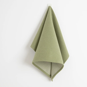 Lot de 2 torchons de cuisine jacquard Massaic Green Wet