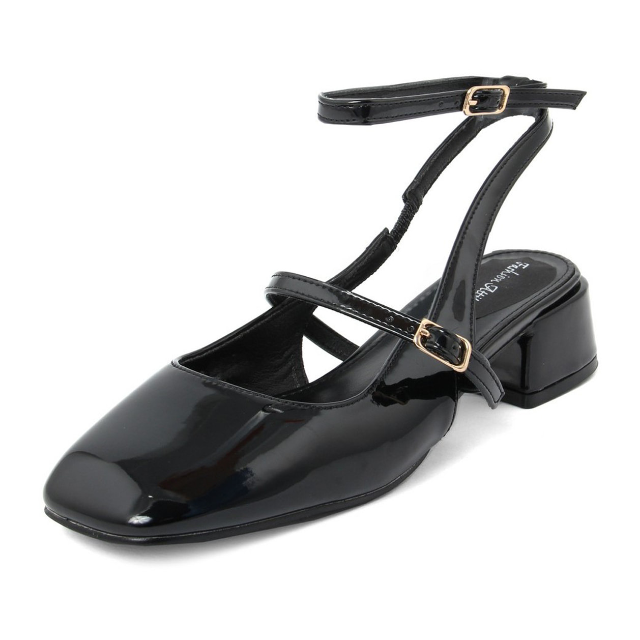 Slingback Donna colore Nero-Altezza tacco:4cm