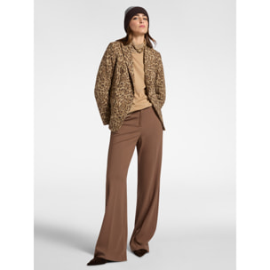 Elena Mirò - Blazer animalier - Marrone