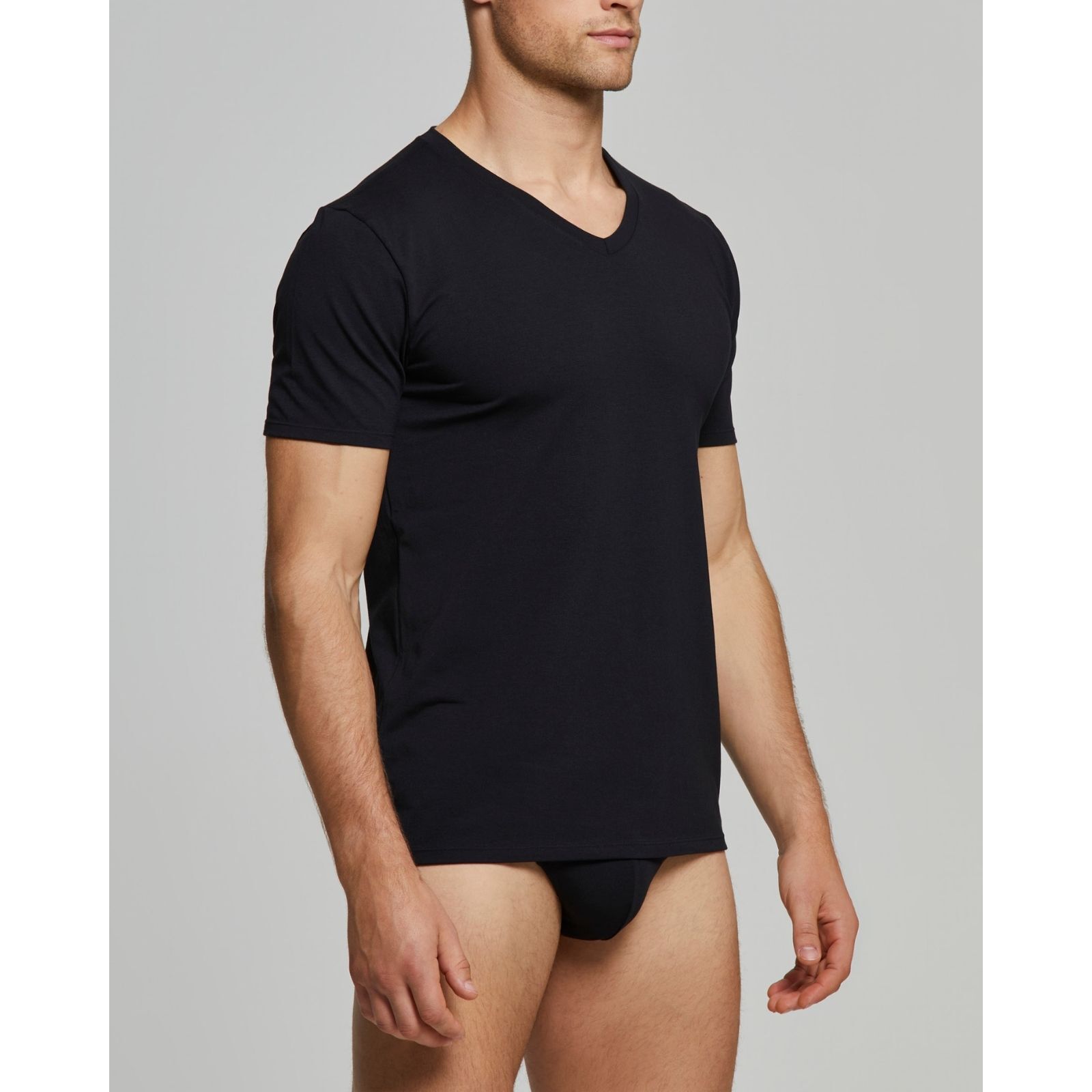 T-Shirt scollo V no stress cotone modal