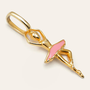 Charm Bailarina Baño Oro