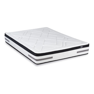 Matelas Hybride Bellevue, Soutien Ferme, 24 cm, Ressorts Ensachés & Mémoire de Forme