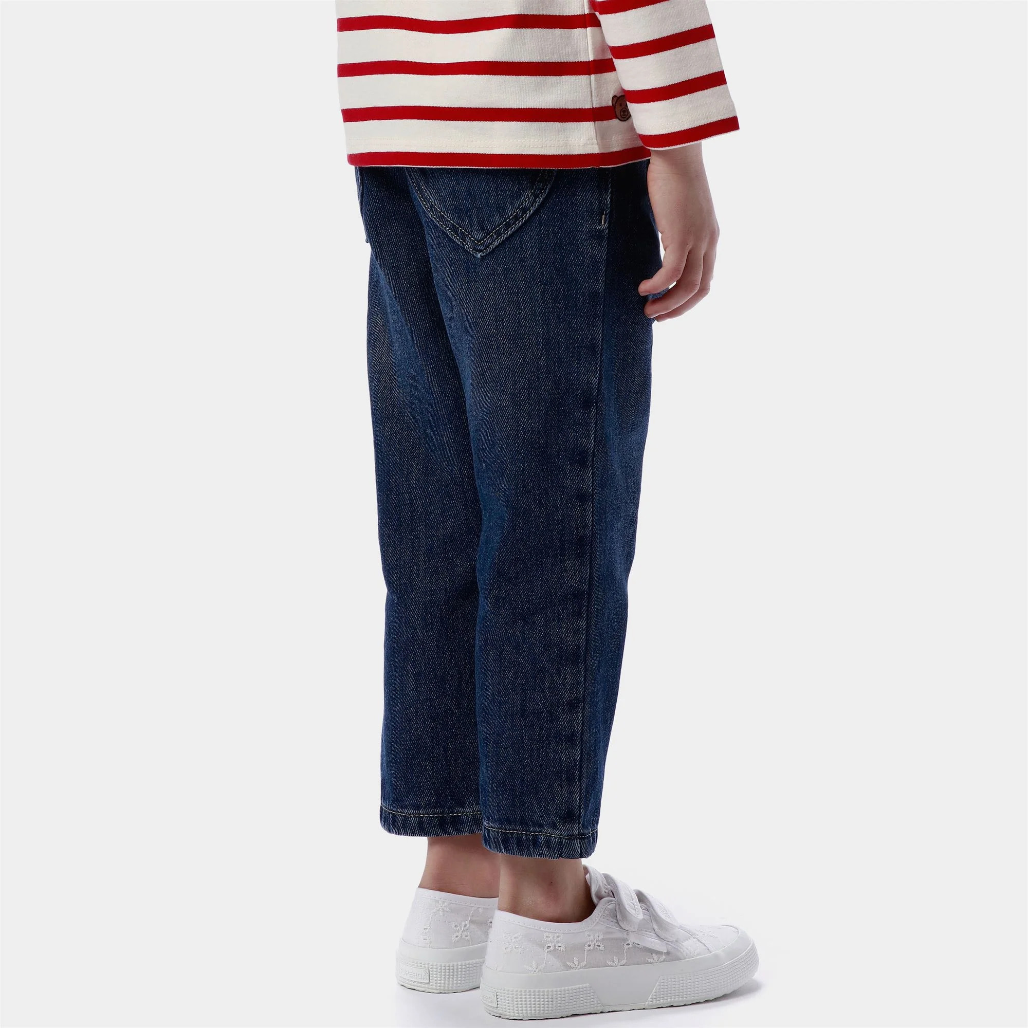 Superga - Bambina Bianco - 2750 Kids Straps Flower Sangallo