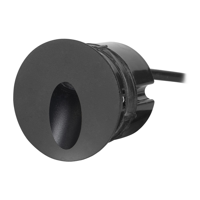 Forlight Icon Round - Foco Empotrable de Pared LED para Exterior IP65. LED 2.2W Blanco Cálido 3000K. Empotrable de Pared Exteri