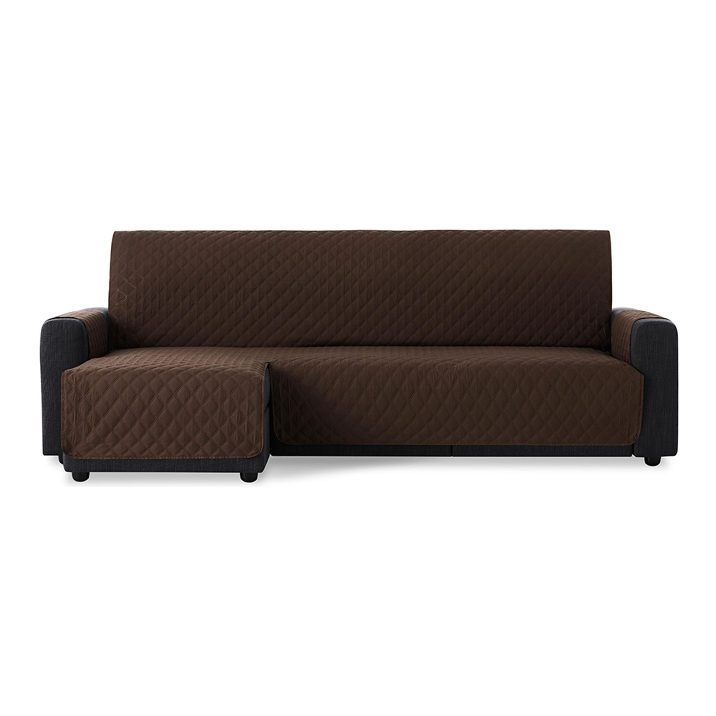 Cubre Sofá Acolchado para Chaise Longue MAU Marrón brazo izquierdo Nordic-Home