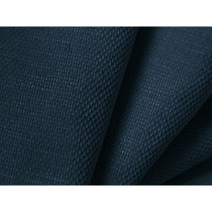 Lit coffre avec tête de lit "Colonel" 140x200cm en chenille bleu roi