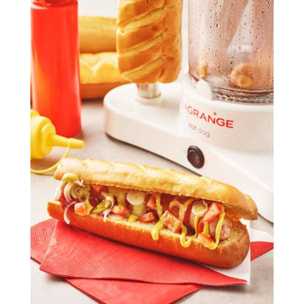 Appareil à Hot dog LAGRANGE 2 pics blanc rouge