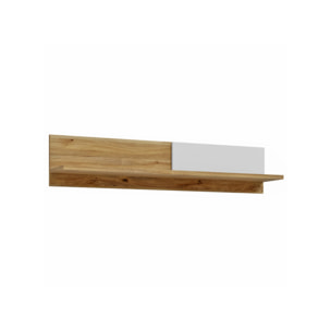 Etagère murale décor chêne et gris clair style scandinave - BOLERO