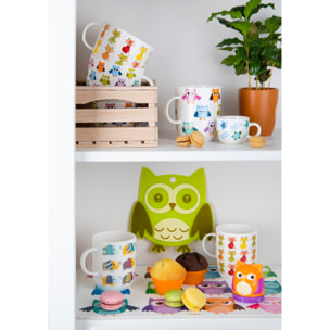 Set de 6 Mugs Excelsa – Gufo, New Bone China Multicolore
