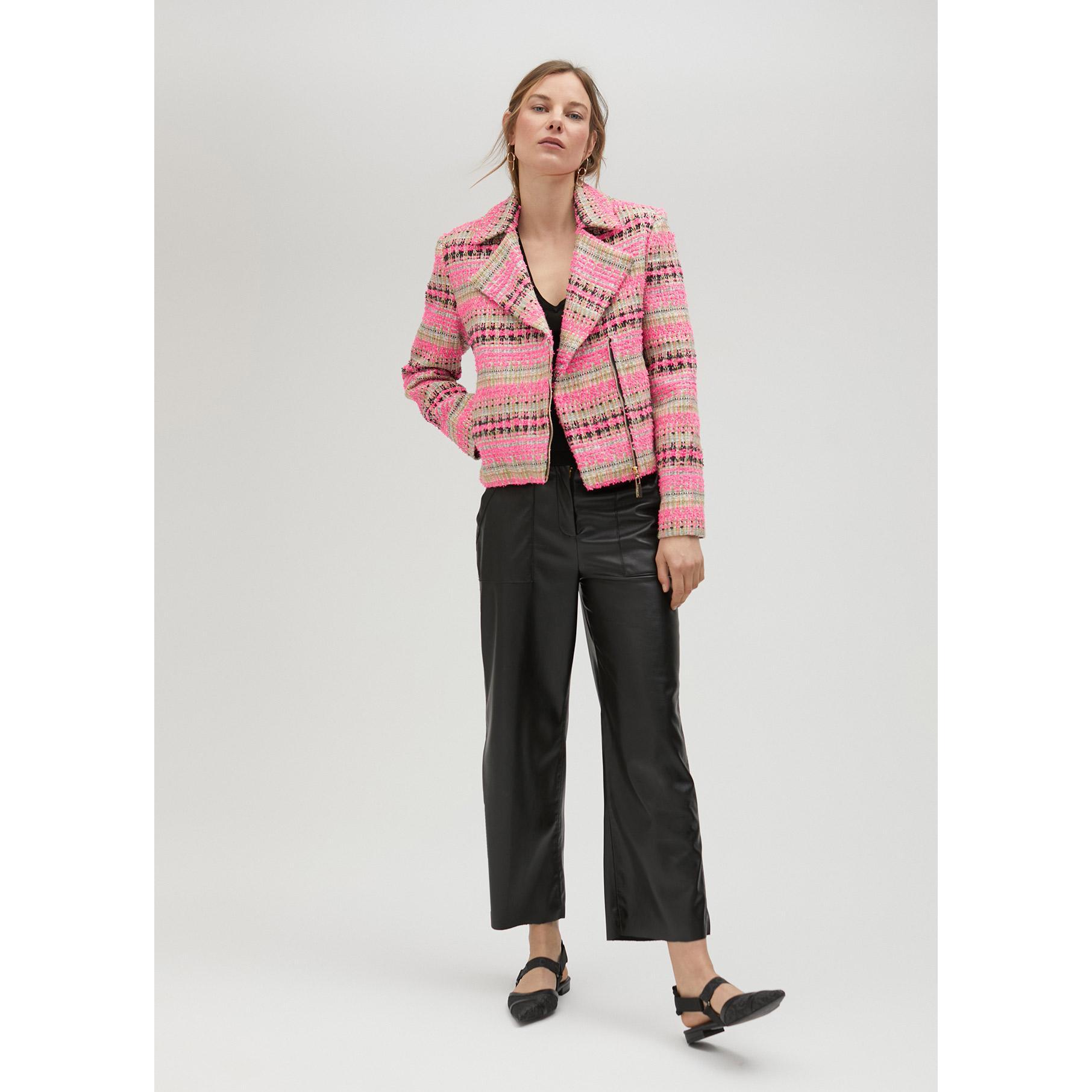 Giacca biker tweed