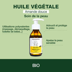 Pranarom - Huile Végétale d'Amande douce 100 ml - Bio - 100 ml
