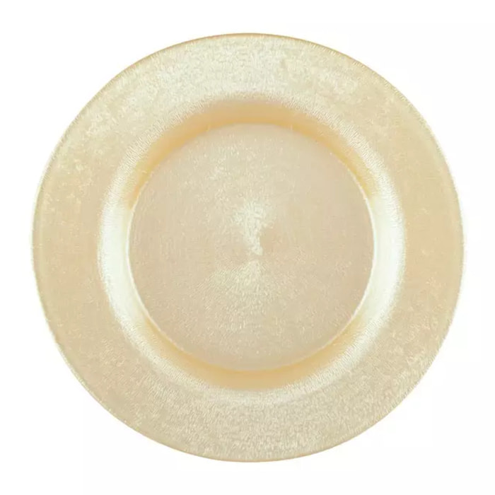 Lot de 6 Assiette à dessert vanille