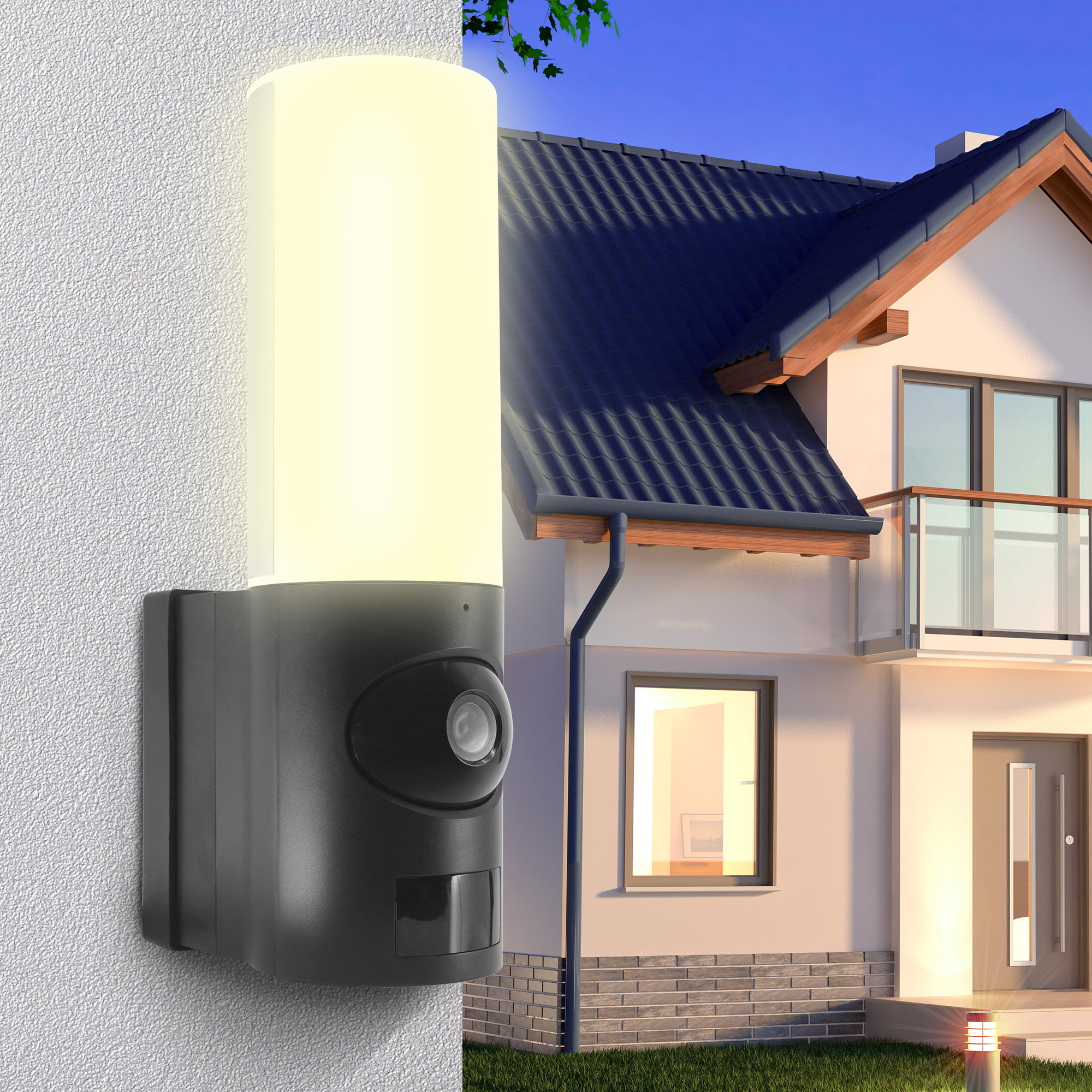 Caméra extérieure avec éclairage intelligent application Avidsen Home Spotlight - Avidsen - 127005