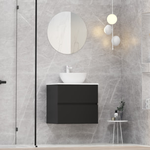 Conjunto de baño MONO Alday, 60cm, Negro