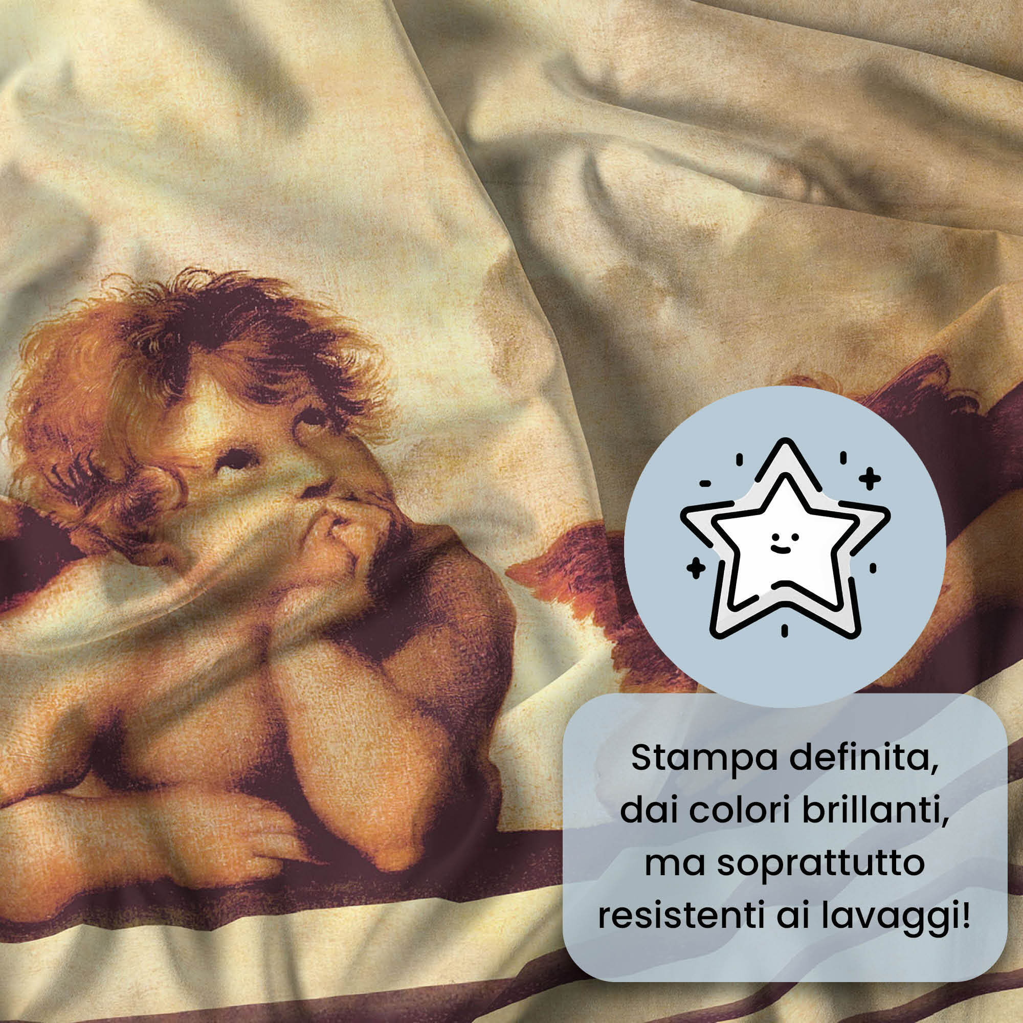 PARURE LETTO SOGNI D'AUTORE, Stampa Digitale, 100% Cotone - 59