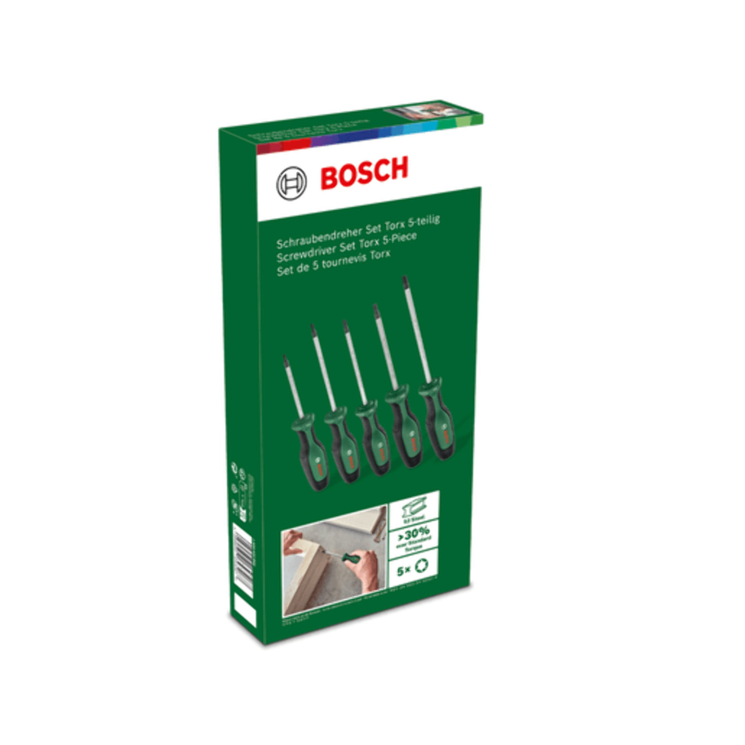 Set de tournevis Torx haute performance - 5 pièces - BOSCH - 1600A02BX6