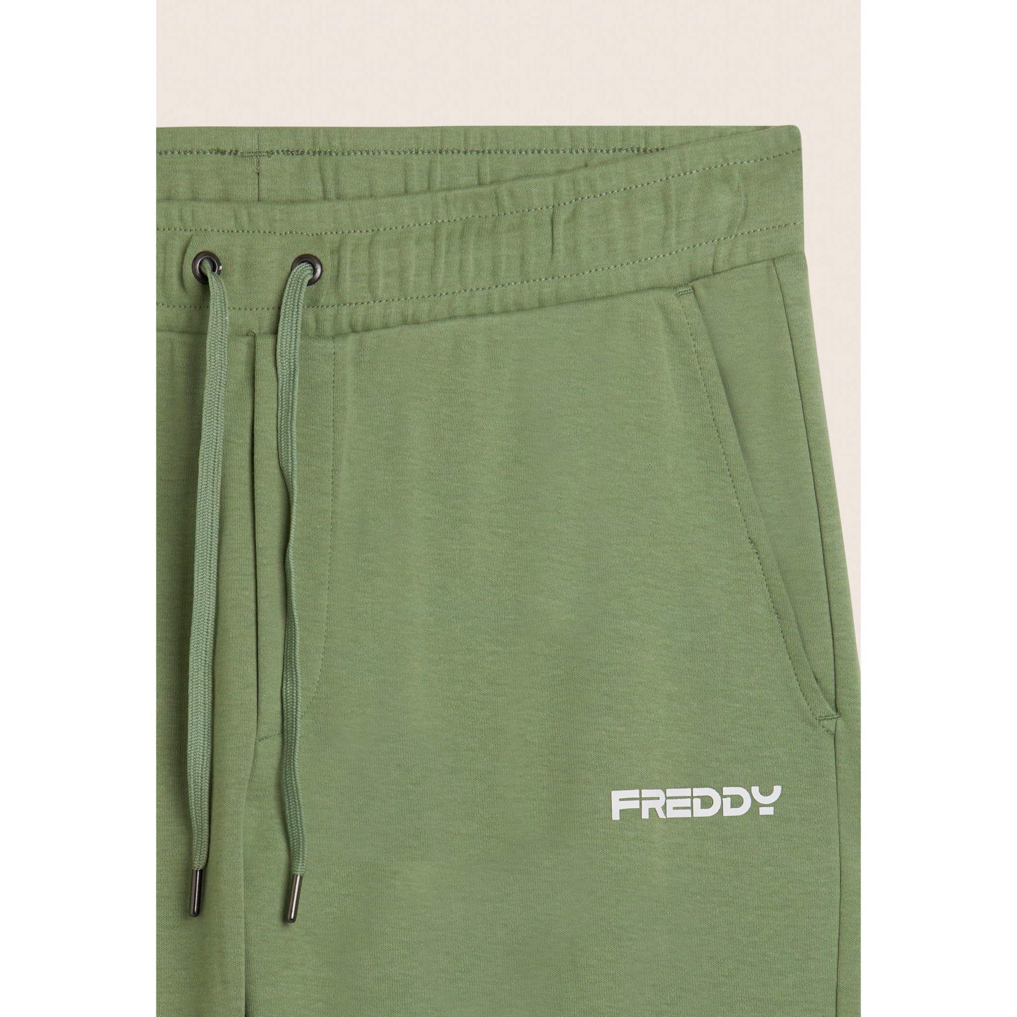 Pantaloni sportivi in cotone a gamba dritta