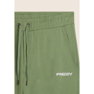 Pantaloni sportivi in cotone a gamba dritta