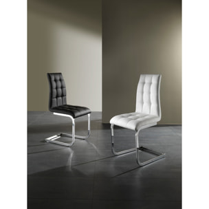 Tomasucci Lot de 4 CHAISES COZY WHITE Blanc