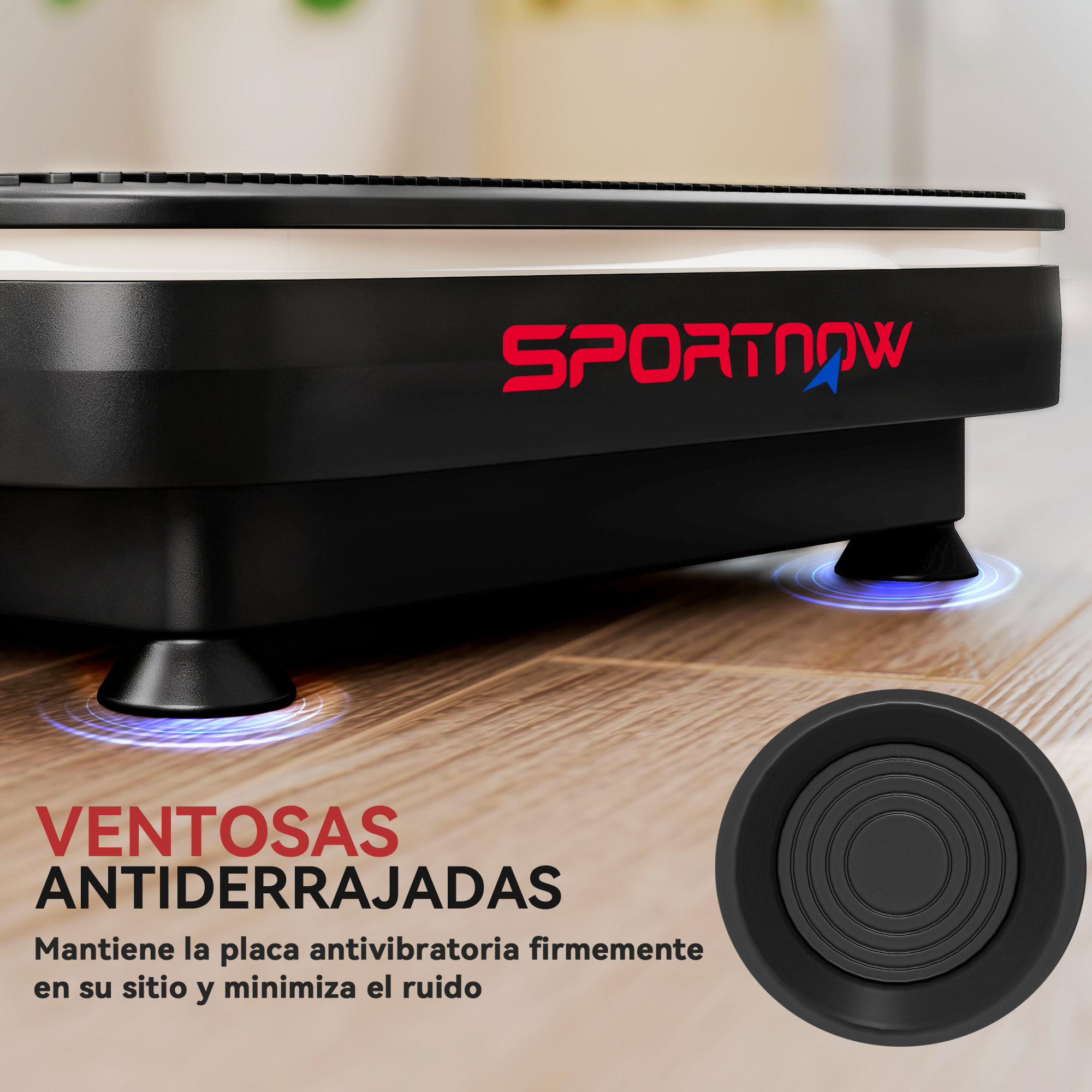 Plataforma Vibratoria, 99 Velocidades, 3 Programas, Plataforma Vibración Muscular con Altavoz Bluetooth, Pantalla LED, Luces, Mando a Distancia, Bandas Elásticas, para Hacer Ejercicio en Casa