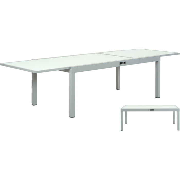 Table de jardin aluminium extensible "Porto 8" - Phoenix - Noir