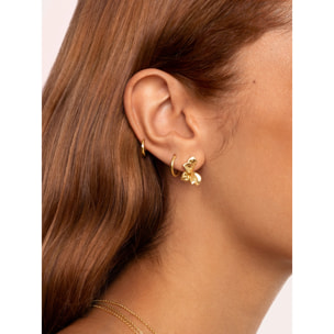 Orecchino Zinnia Placcato Oro